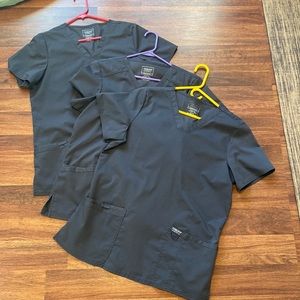 Cherokee pewter grey scrub tops